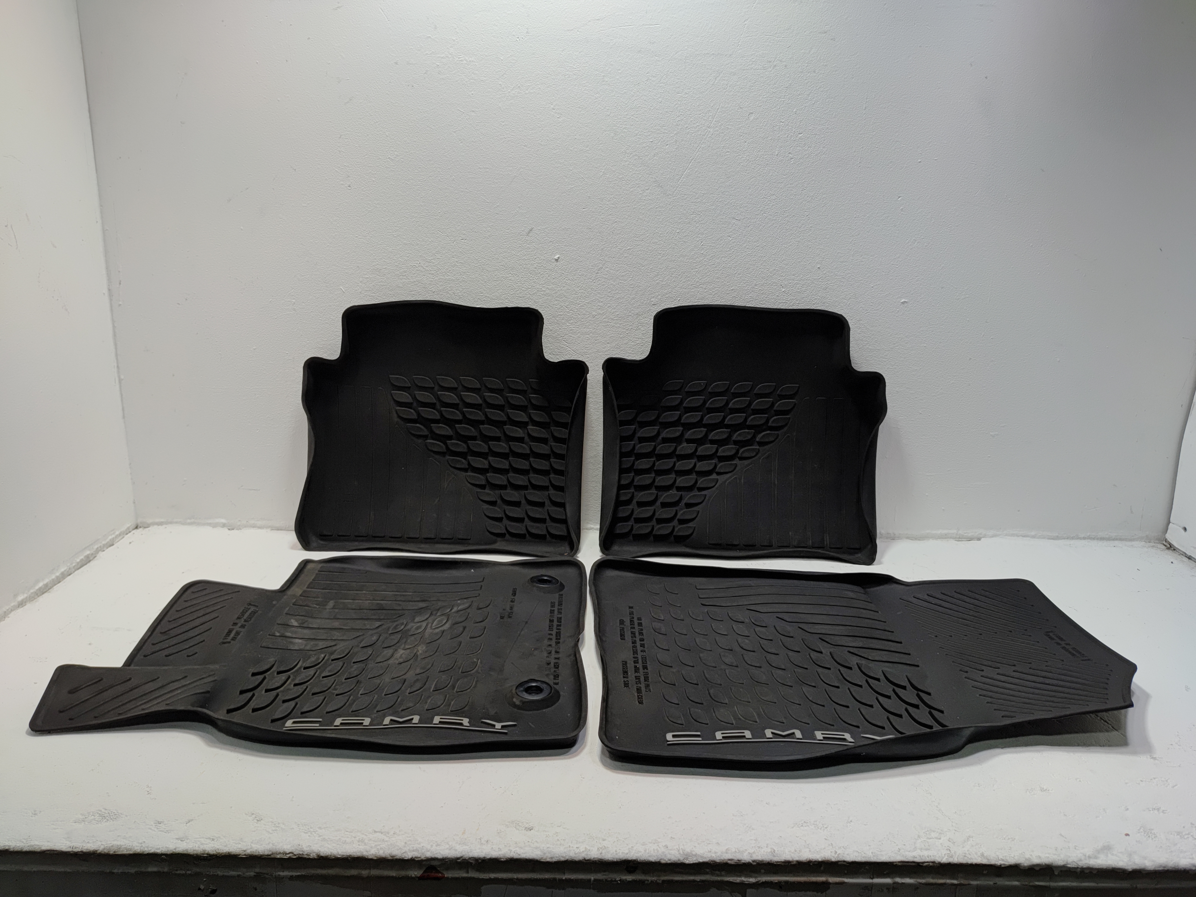 OEM TOYOTA CAMRY 2018-2024 ALL WEATHER INTERIOR FLOOR RUBBER COVER LINER MAT SET