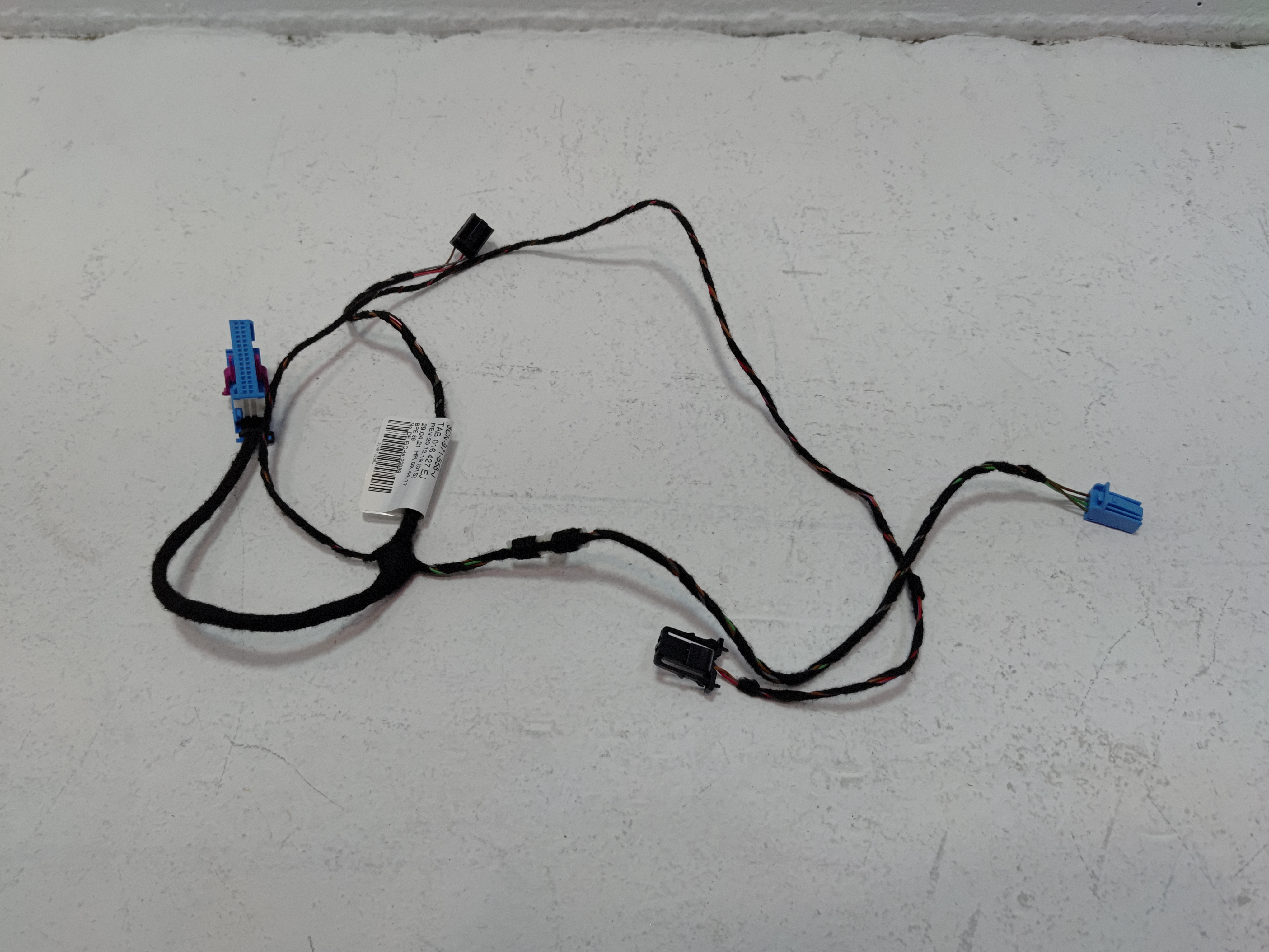 2018-2021 Volkswagen Atlas Front Passenger Door Wire Wiring Harness OEM