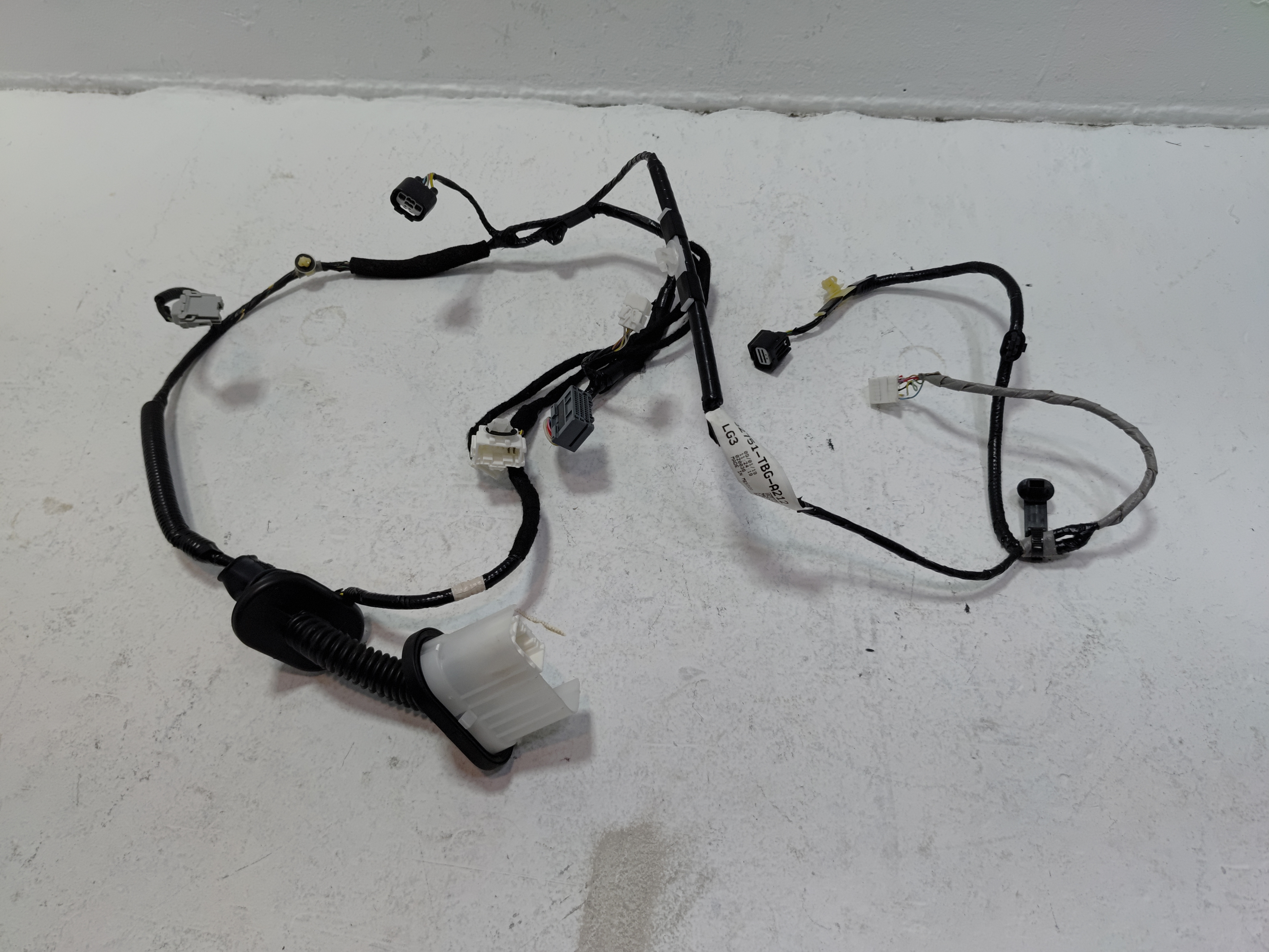 2019-2020 HONDA CIVIC SI COUPE FRONT DRIVER DOOR WIRE WIRING HARNESS OEM