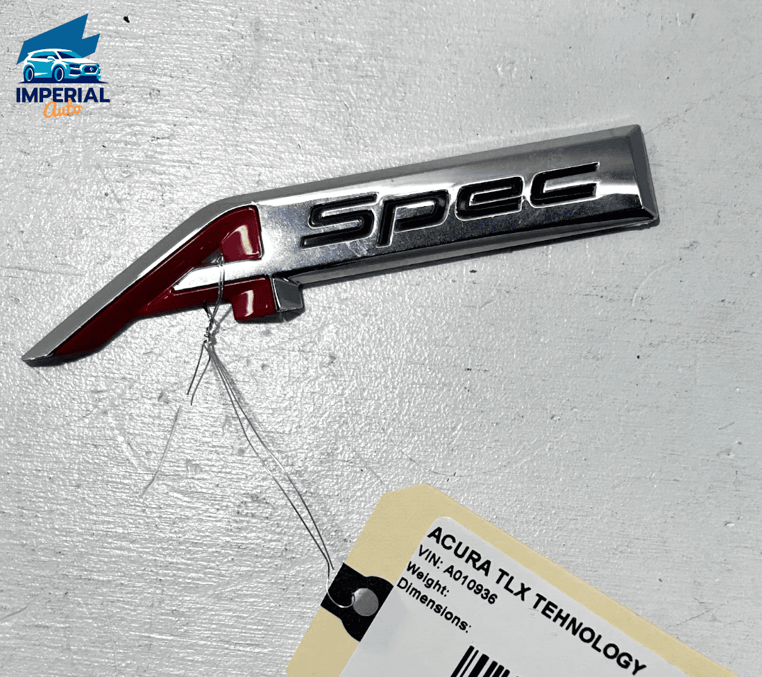 A-SPEC Left Or Right Red Chrome Emblem Acura TLX 2018-2020 OEM 1 PCS