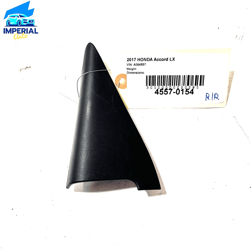 HONDA ACCORD LX 2018-2020 REAR RIGHT PASSENGER SIDE DOOR CORNER TRIM COVER 