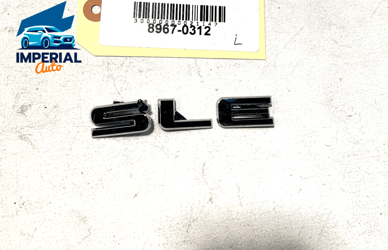 SCRATCHED! 2018-2023 GMC TERRAIN REAR LEFT SIDE QUARTER SLE LOGO EMBLEM OEM