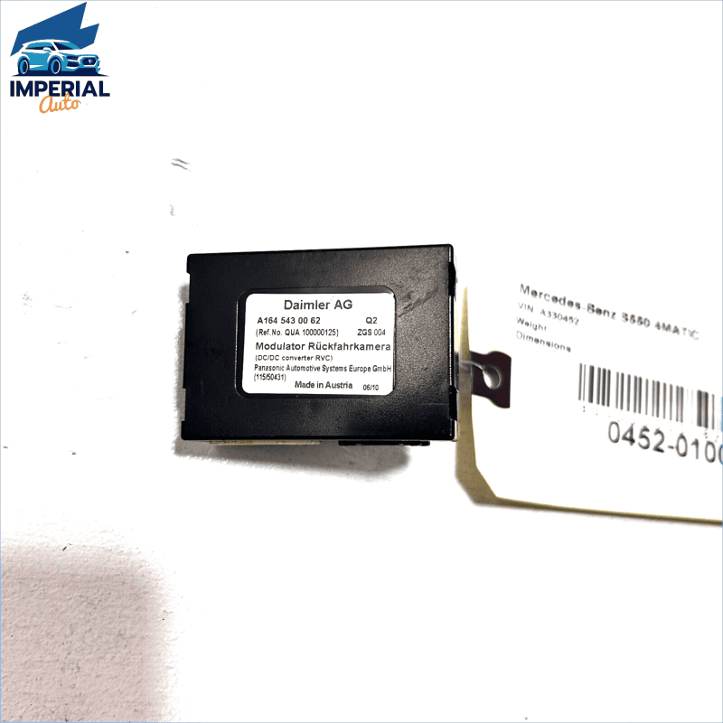 2007-2017 MERCEDES W221 S550 REAR VIEW CAMERA CONTROL MODULE OEM