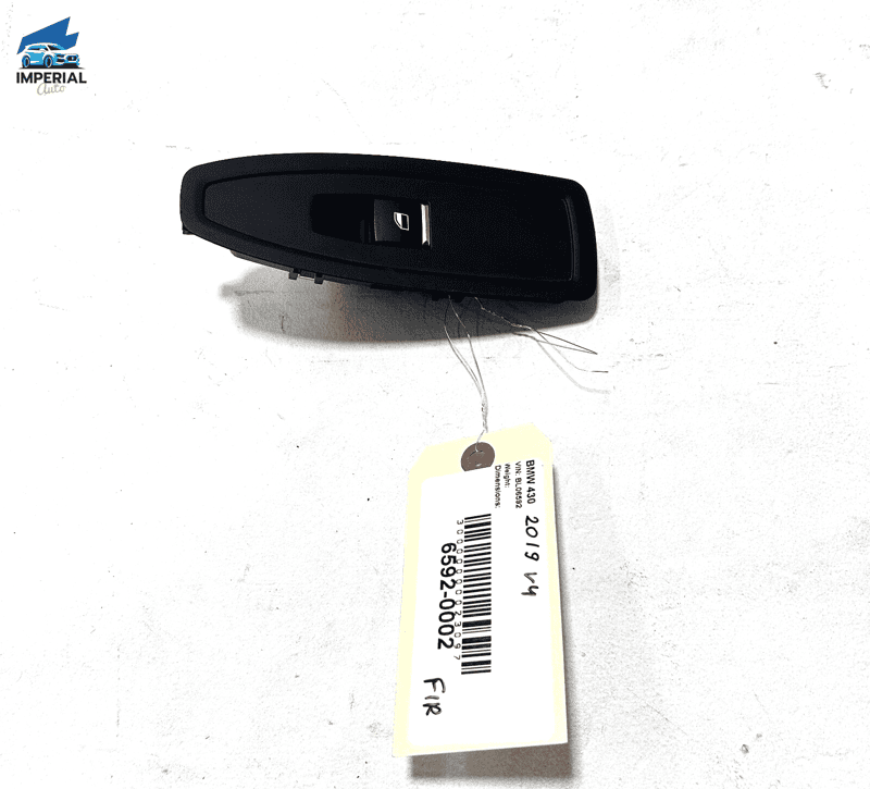 BMW XDRIVE430I 2017-2020 FRONT PASSENGER DOOR WINDOW CONTROL SWITCH W/ PANE