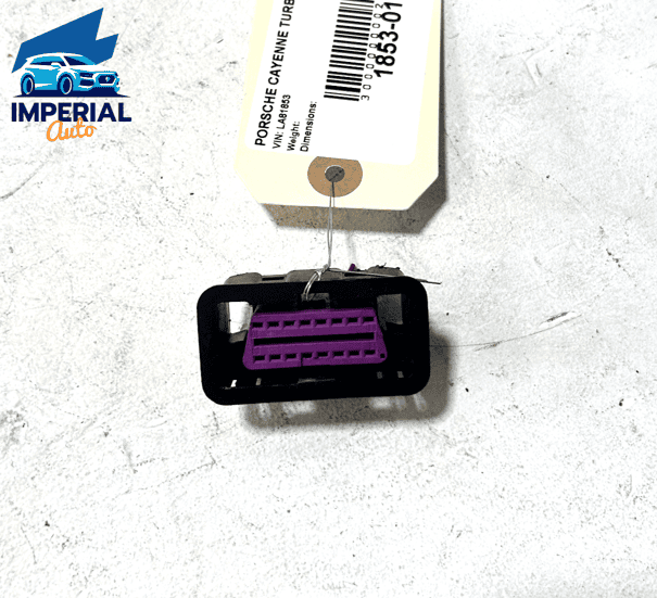 2012 PORSCHE CAYENNE TURBO 2 socket housing pig tail plug connector OEM