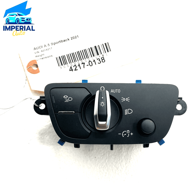 2018-23 AUDI A5 SPRTBACK DASHBOARD HEADLIGHT HEAD LIGHT LAMP CONTROL SWITCH