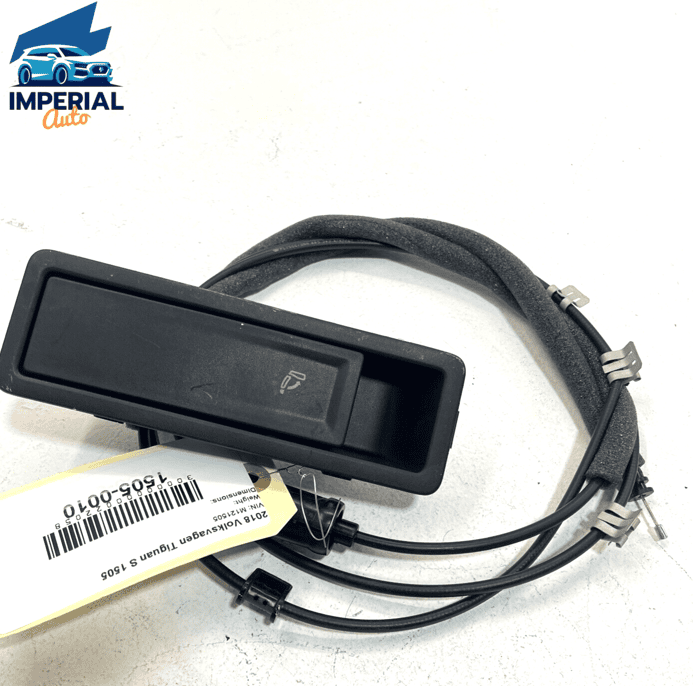 18-22 VOLKSWAGEN TIGUAN REAR PASSENGER SIDE SEAT LOCK RELEASE HANDLE & CABL