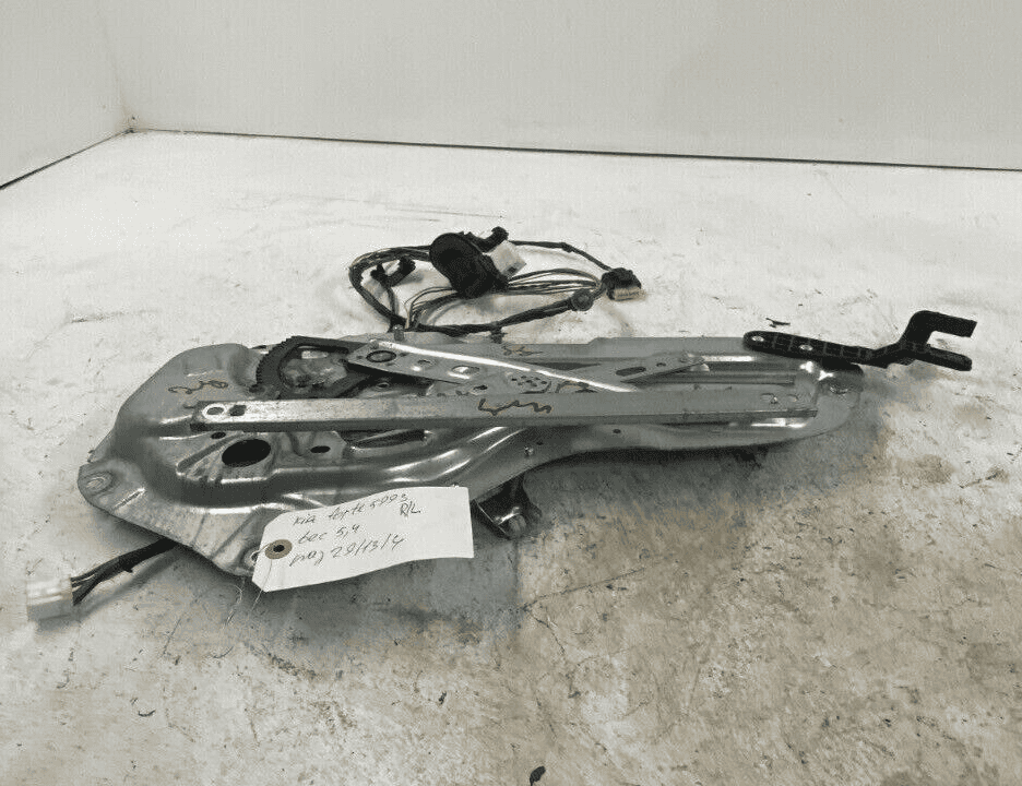 10-13 Kia Forte REAR Driver Left Window Regulator W/ Motor & Wiring OEM Sed