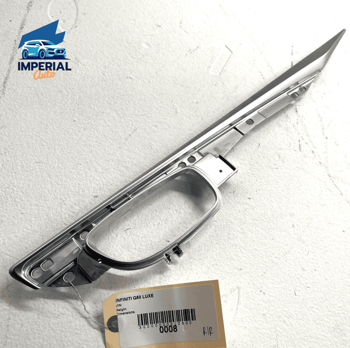 2014-2020 INFINITI Q50 REAR PASSENGER DOOR INTERIOR PANEL HANDLE BEZEL TRIM
