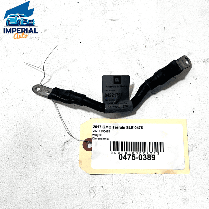 2018 - 2023 GMC TERRAIN NEGATIVE BATTERY CABLE WIRE HARNESS OEM 2018 - 2023 GMC TERRAIN NEGATIVE BATTERY CABLE WIRE HARNESS OEM