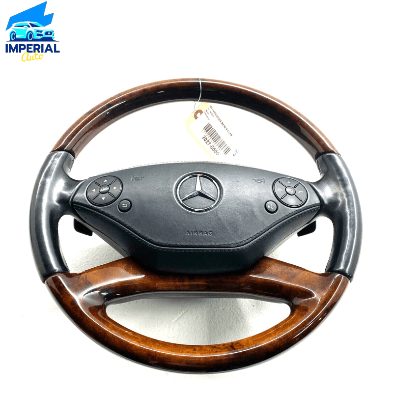 2009 - 2013 MERCEDES W221 S550 Steering Wheel Wood Trim Paddle Shifters Ass