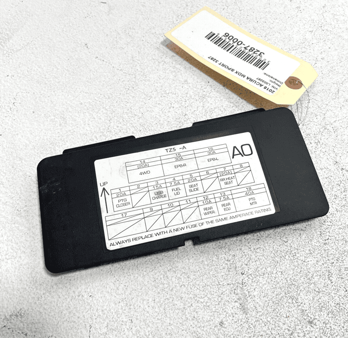 Rear Quarter Panel Left Side Fuse Box Access Cover Trim ACURA MDX 2014-2020