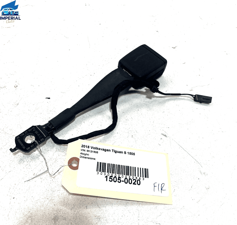 VOLKSWAGEN TIGUAN FRONT RIGHT PASSENGER SEAT BELT SEATBELT BUCKLE 2018-2023